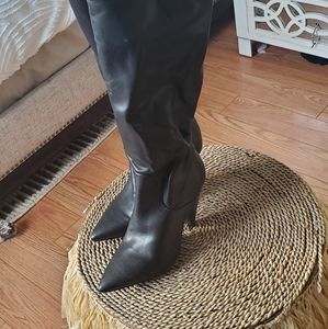 Black Over the Knee High Boots